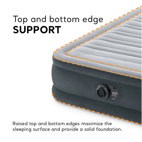 Intex Twin Comfort-Plush Airbed With Fiber-Tech