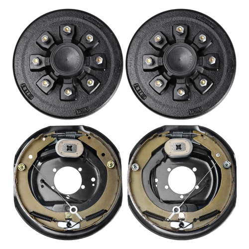 VEVOR Trailer Hub Drum Kits 8 on 6.5" B.C. with 12" x 2" Electric Brakes,Self-Adjusting Trailer Brake Assembly for 7000 lbs Axle,5-Hole