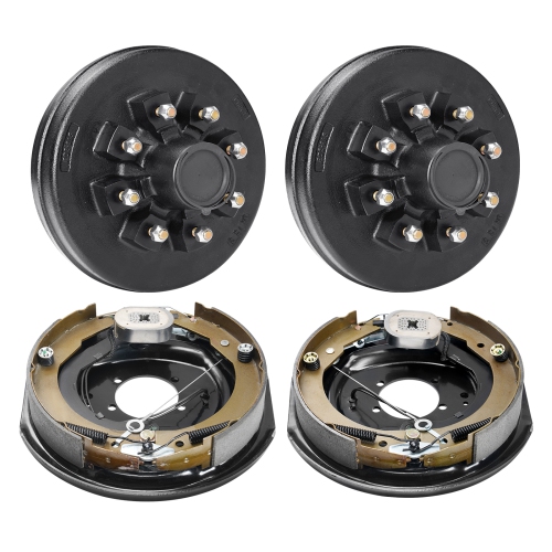 VEVOR Trailer Hub Drum Kits 8 on 6.5" B.C. with 12" x 2" Electric Brakes,Self-Adjusting Trailer Brake Assembly for 7000 lbs Axle,5-Hole