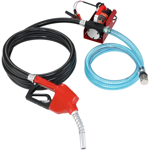 VEVOR 12V Diesel Fuel Transfer Pump Kit 10 GPM DC with Shut-off Nozzle Hose,Electric Self-Priming Fuel Transfer Extractor Pump Kit for Diesel,