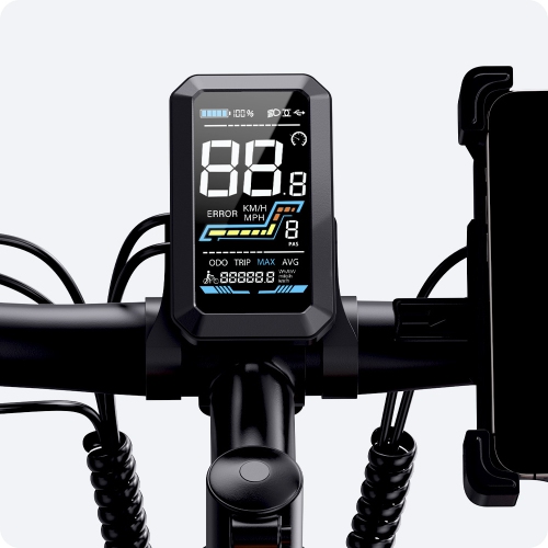 Vélo électrique à cadre bas à gros pneus CycUltra de CYCROWN - Vert jungle