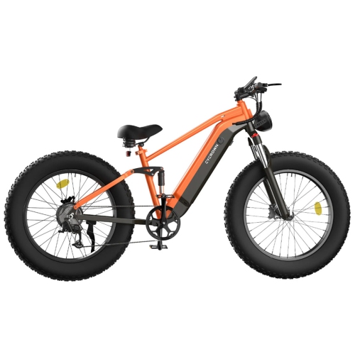 CYCROWN CycUltra Fat Tire Step Over Electric Bike - Papaya Orange
