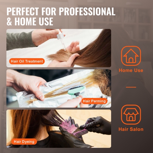 VEVOR Ionic Hair Steamer with Dual Modes, 11.81-inch Hooded, Adjustable Stand & Timer, 5-Wheel Base for Enhanced Hair Conditioning at Home or Salon