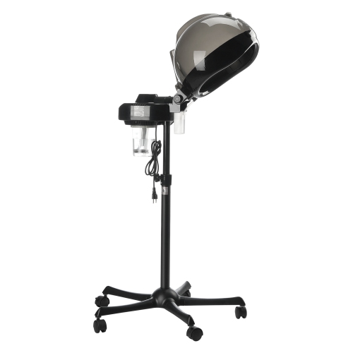 VEVOR Ionic Hair Steamer with Dual Modes, 11.81-inch Hooded, Adjustable Stand & Timer, 5-Wheel Base for Enhanced Hair Conditioning at Home or Salon