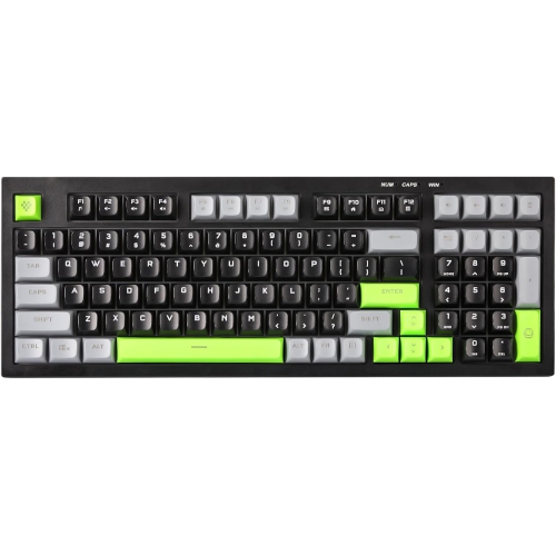 YUNZII  D98 Gaming Keyboard | RGB Backlit Quite Keyboard for Office | Anti-Ghosting USB Wired Membrane Keyboard 98 Keys for PC Gaming Office - Black