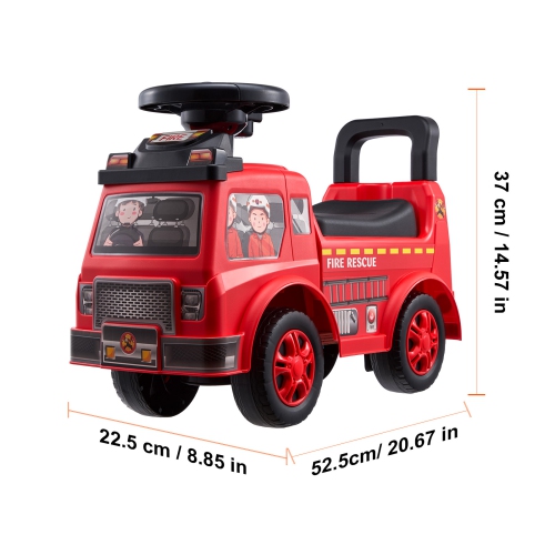 VEVOR Ride On Push Car for Toddlers, Ages 1-3,Ride Racer, Sit to Stand Toddler Ride On Toy, Classic Kids Ride On Car with Music Steering Wheel &