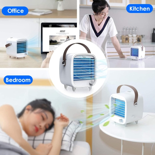 Ventilateur portatif, ventilateur de bureau, mini ventilateur portatif de refroidissement à l'eau