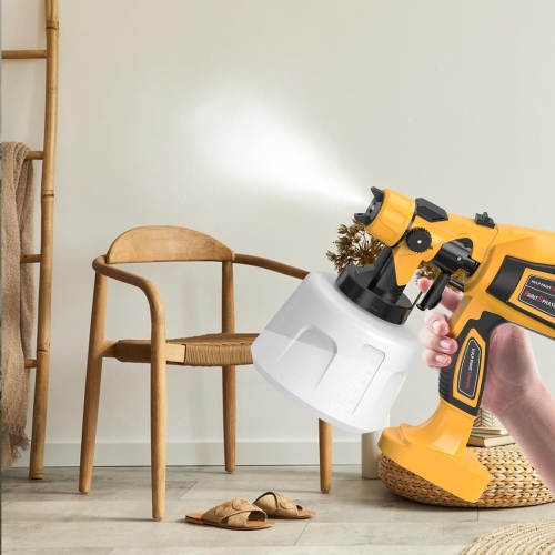 Paint Sprayer High Power Electric Spray Paint Gun with Adjustable Spray Width Knob Electric Spray Gun for Furniture Cabinets House Painting