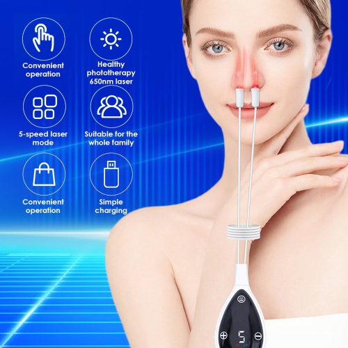 650nm Laser Nose Instrument Nose Photon Instrument Relieves Nasal Itching, Nasal Congestion and Sinus Therapy Instrument