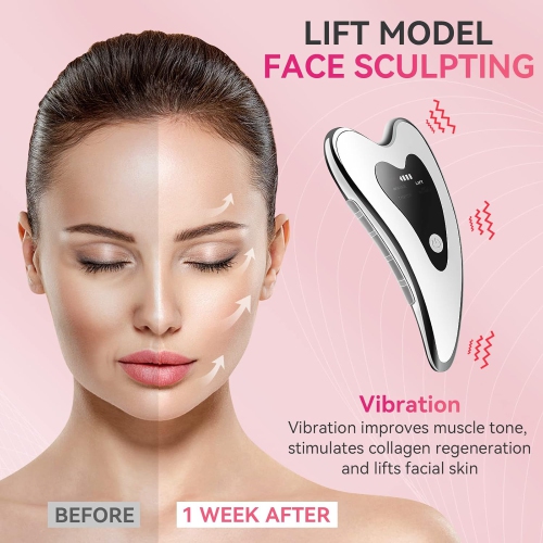Electric Gua Sha Facial Tools Face Sculpting Tool/Lift Device Anti-Aging & Wrinkles, Puffiness, Double Chin, Tension Relief