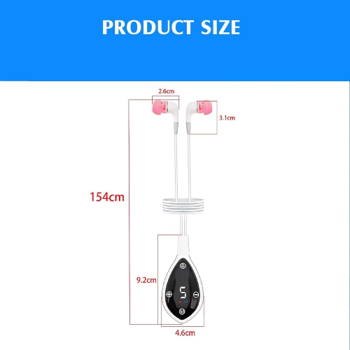 Infrared Ear Plugs for Tinnitus Red Light Lamp 650nm Tinnitus Earplugs with 5 Adjustable Modes, Red Light Therapy Tinniplug Headphones（Touch Screen)