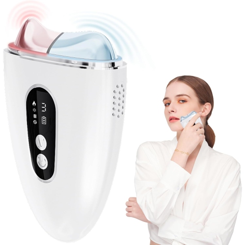 Electric Gua Sha Facial Tool, Upgraded Hot&Cold Dual-Mode Face Neck Massager, Face Sculpting Tool/Lift Device