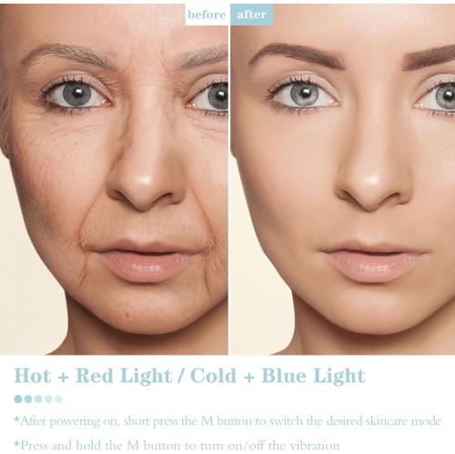 Electric Gua Sha Facial Tool, Upgraded Hot&Cold Dual-Mode Face Neck Massager, Face Sculpting Tool/Lift Device