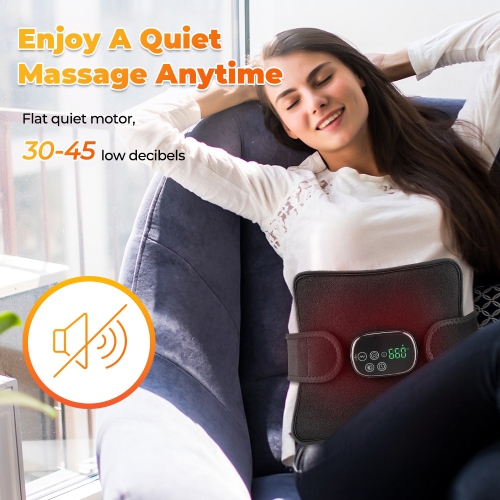 Cordless Infrared Red Light Massager Pad for Body, 3 Massage Levels, 3 Timer Setting, 46pcs Beads of 660nm & 850nm