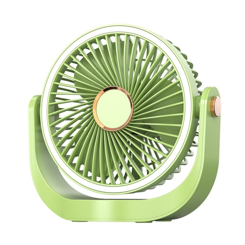 [Alimentation à deux modes] Ventilateur de bureau rotatif à 360° | Conversion de fréquence à cinq vitesses + veilleuse à trois couleurs | Chargement
