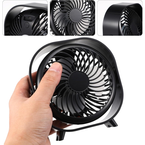 Ventilateur portatif ultrasilencieux|Moteur c.c. importé|Réglage à trois vitesses|25 dB faible bruit|Autonomie de 8 heures|Batterie