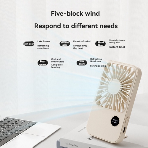 Ventilateur de carte mince de bureau, chargement USB, mini ventilateur portatif d'extérieur, support de bureau, grand ventilateur de table à vent
