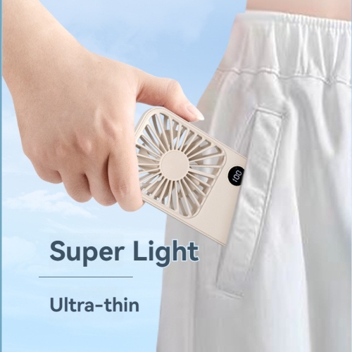 Ventilateur de carte mince de bureau, chargement USB, mini ventilateur portatif d'extérieur, support de bureau, grand ventilateur de table à vent