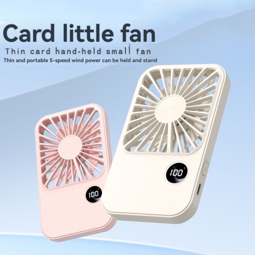 Ventilateur de carte mince de bureau, chargement USB, mini ventilateur portatif d'extérieur, support de bureau, grand ventilateur de table à vent