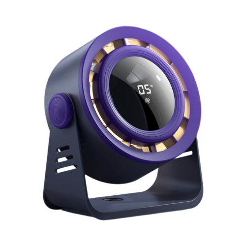 Space gray seven-blade turbo fan | Five-speed wind speed adjustment + digital display | ICE five-core engine, strong wind | Built-in energy-gathering