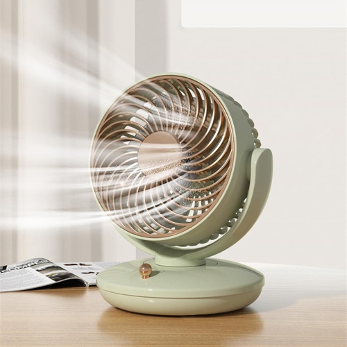 Fresh green USB desktop circulation fan | Low noise motor + three-speed speed adjustment | Type-C fast charging | Stereo shaking air supply |