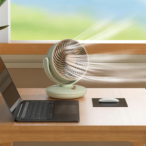 Fresh green USB desktop circulation fan | Low noise motor + three-speed speed adjustment | Type-C fast charging | Stereo shaking air supply |