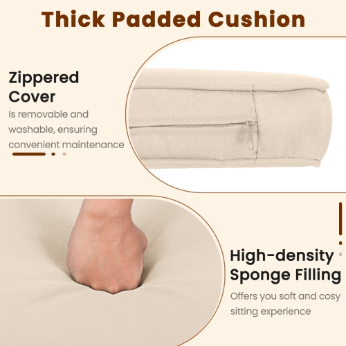 Gymax 3 Pieces Patio Furniture Set PE Rattan Chairs Set w/ Storage Coffee Table