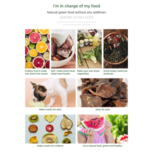 Stainless Steel Electric Food Dehydrator – 97% Nutrient Retention, 5-Layer Drying Rack, Digital LED Control for Healthy Snacks, Jerky, & DIY Recipes