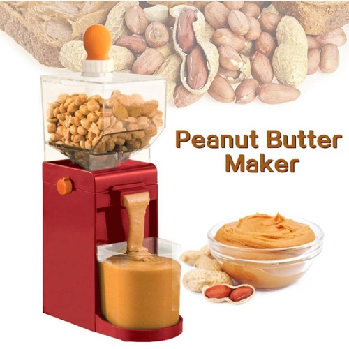 Automatic Nut Butter Maker Machine with Non-Slip Base, Easy-Clean Design & Funnel Cup – Grind Peanuts, Almonds, Cashews for Healthy Homemade Spreads
