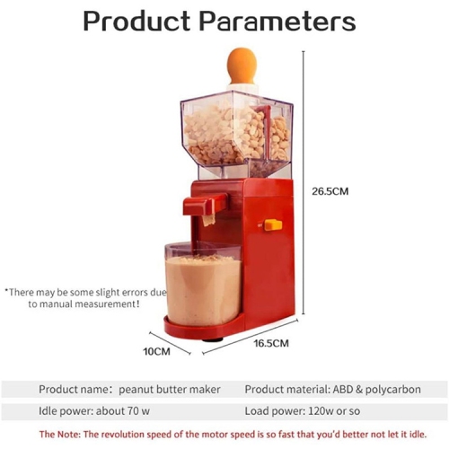 Automatic Nut Butter Maker Machine with Non-Slip Base, Easy-Clean Design & Funnel Cup – Grind Peanuts, Almonds, Cashews for Healthy Homemade Spreads