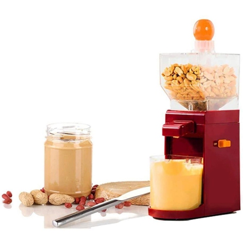 Automatic Nut Butter Maker Machine with Non-Slip Base, Easy-Clean Design & Funnel Cup – Grind Peanuts, Almonds, Cashews for Healthy Homemade Spreads