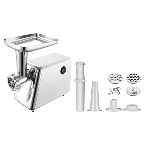 300W Electric Meat Grinder with Sausage Stuffer Kit, 8 Accessories & Overheat Protection – Easy-Clean, High-Performance Home Kitchen Appliance