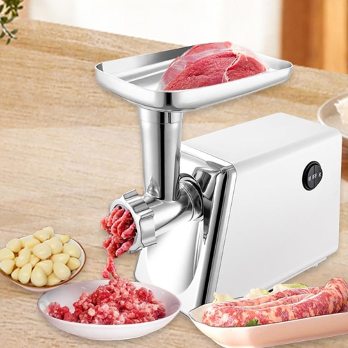 300W Electric Meat Grinder with Sausage Stuffer Kit, 8 Accessories & Overheat Protection – Easy-Clean, High-Performance Home Kitchen Appliance