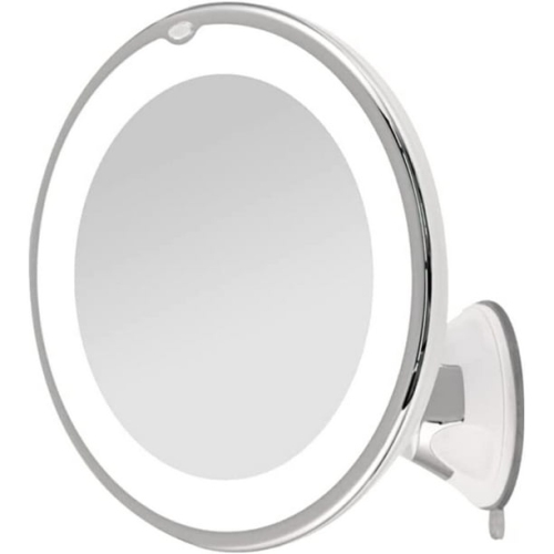 Lighted Table Mirror with 10x Magnification, LED