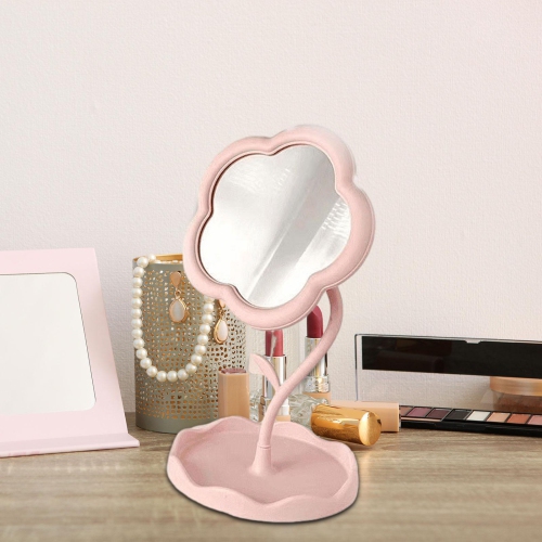Portable makeup mirror cream style dressing table hanging jewelry mirror office desktop