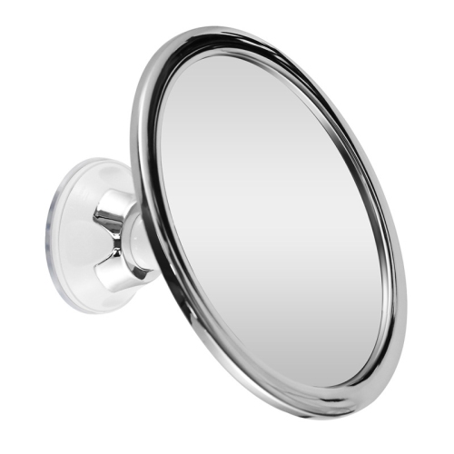 Shower Shaving Mirror with Strong Suction Cup, Electroplated Makeup Mirror, Anti-fog Shower and Shaving Mirror with Upgraded Suction Cup Bracket,