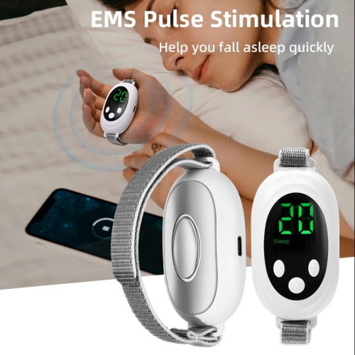 Appareil d'aide au sommeil manuel EMS Pulse of microcourrent Sleep Machine Insomnia Relief Anxiety Aide au sommeil, appareil de sommeil intelligent