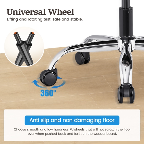 CoolHut Ergonomic Home Office Chair with Footrest, Lifting Armrest, Wide Seat PU Leather Big Executive Chair with Lumbar Pillow, 500lbs Capacity,