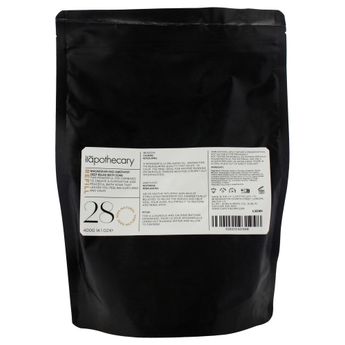 ILAPOTHECARY  Magnesium And Amethyst Deep Relax Bath Soak By for Unisex - 14.1 OZ Bath Soak (Refill)