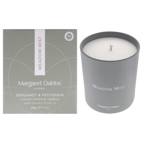 Bougie Meadow Mist - Bergame et Petitgrain par Margaret Dabbs pour Unisex - 7,7&nbsp;oz Candle