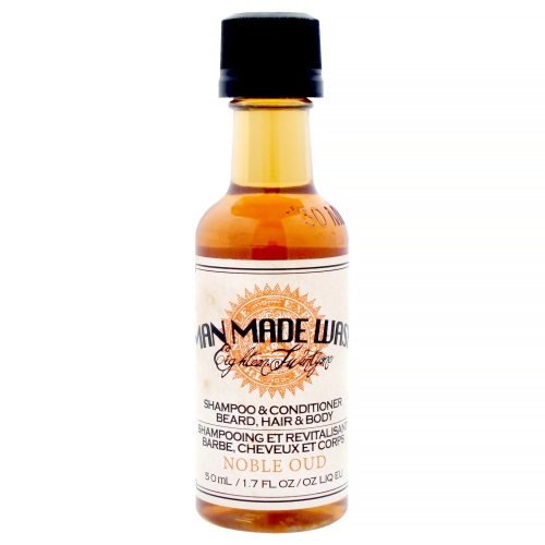 Man Made Wash - Noble Oud by 18.21 Man Made for Men - 1.7 oz Shampoo, Conditioner and Body Wash