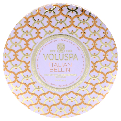 3 Wick Tin Candle - Italian Bellini by Voluspa for Unisex - 12 oz Candle