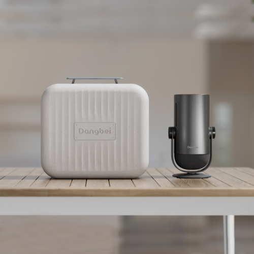 Dangbei Freedo - GoogleTV Portable Projector with Stand, Netflix, Battery-Powered, 450 ISO Lumens, Wi-Fi and Bluetooth