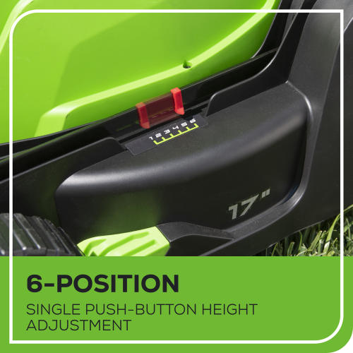 Greenworks 40V 17" Push Lawn Mower & 40V 12" String Trimmer Combo Kit, 4.0Ah Battery and Charger Included