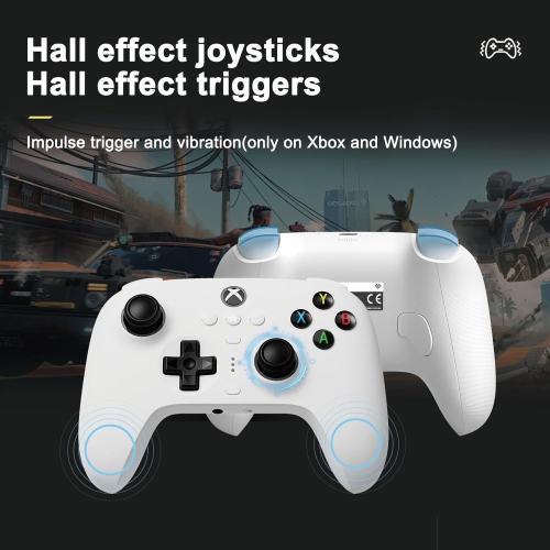Open Box - 8BitDo Ultimate 3-Mode Controller, Hall Effect Joysticks, Wired Only for Xbox Series X|S & Xbox One, Compatibility with Apple, Windows