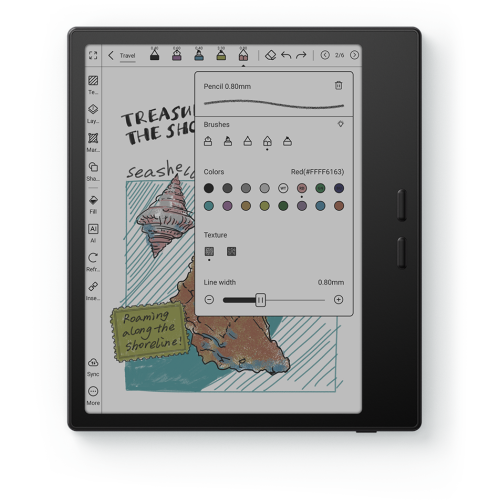 BOOX Go couleur 7 : Dernier lecteur électronique couleur à encre électronique de 7 po | 4G 64G | Lumière frontale, mode sombre | Prise en
