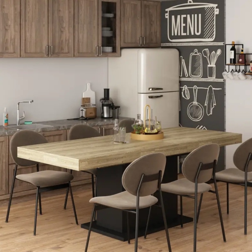 BOLDDECO  78.7"w Extendable Table, Dining Table, Meeting Table, And Workstation