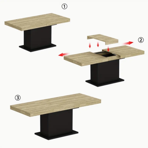 78.7"W Extendable Table, Dining Table, Meeting Table, and Workstation.