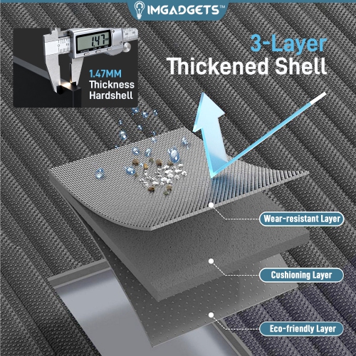 IMGadgets Go Luggage Set | Hard Side Lightweight & Durable ABS Polycarbonate | 360° Spinner Wheel | TSA-Approved Lock | 3 GPS Smart Tags |