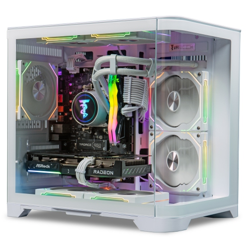 ViprTech Reaper 2.5 Gaming PC - AMD Ryzen 7 8700F, AMD RX 9060 XT 16GB, 16GB DDR5 RGB, 1TB NVMe SSD, Gold PSU, VR-Ready, Desktop Computer Prebuilt,